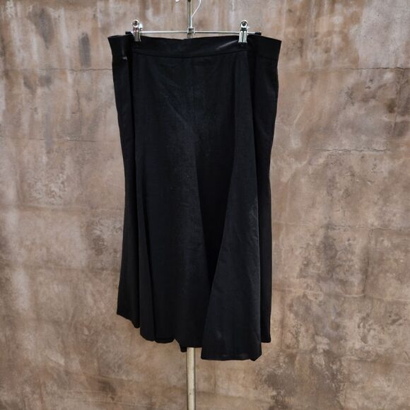 Lafayette 148 new york black wool blend black skirt - Picture 1 of 6